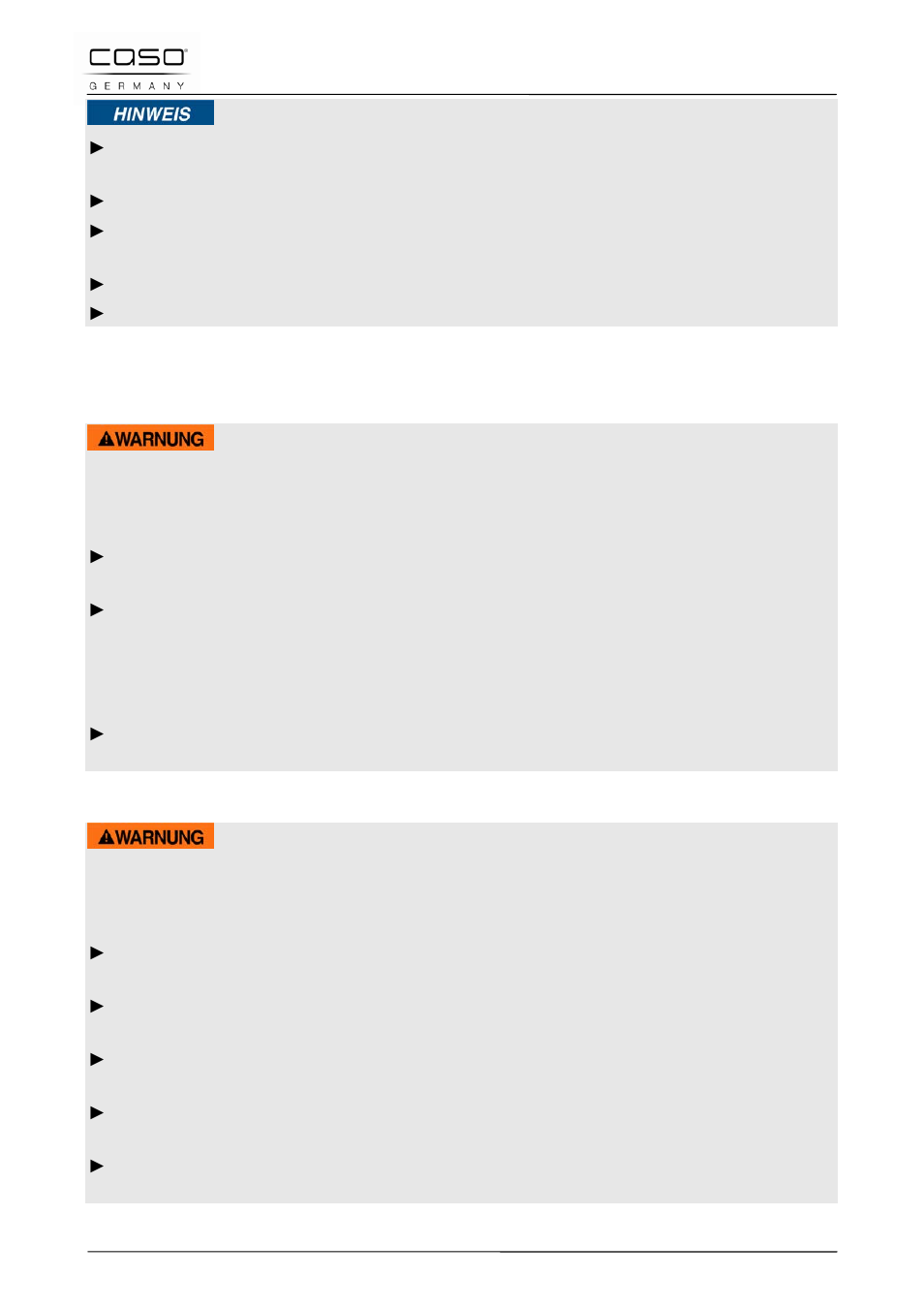 3 sources of danger, 1 danger due to microwaves, 2 danger of burns | Warning | CASO Germany MCDG 25 master User Manual | Page 45 / 170