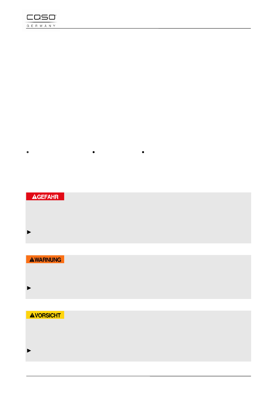 17 mode d´emploi, 1 généralités, 2 informations relatives à ce manuel | 3 avertissements de danger, Danger, Avertissement, Prudence | CASO Germany MCDG 25 master User Manual | Page 68 / 170