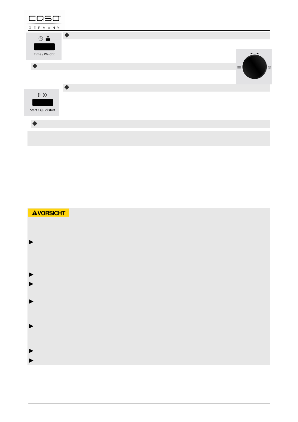 22 nettoyage et entretien, 1 consignes de sécurité, Prudence | CASO Germany MCDG 25 master User Manual | Page 89 / 170