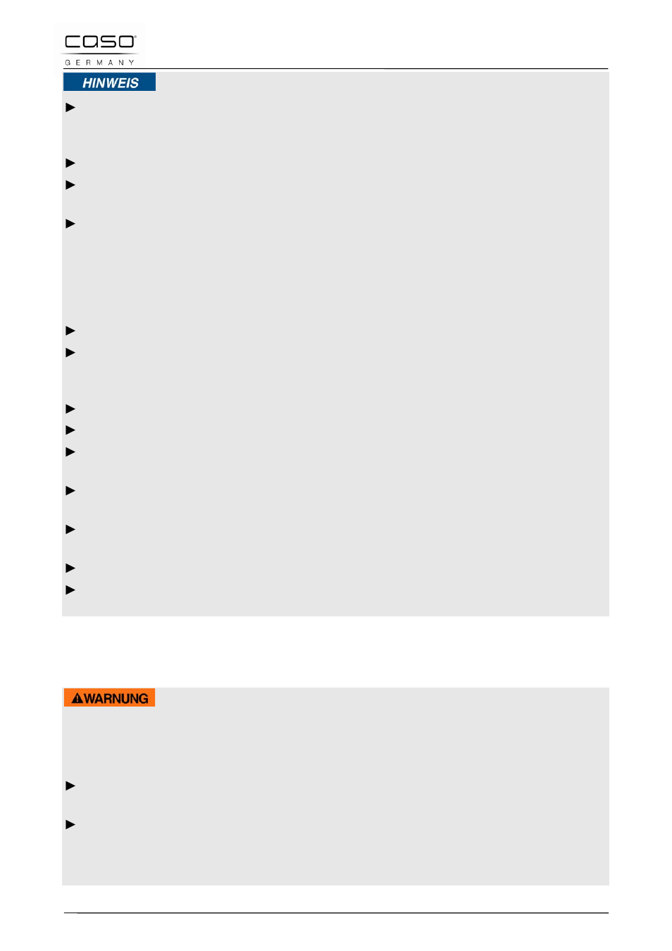 3 fonti di pericolo, 1 pericolo dovuto a microonde, Indicazione | Avviso | CASO Germany MLG 23 Touch User Manual | Page 108 / 189