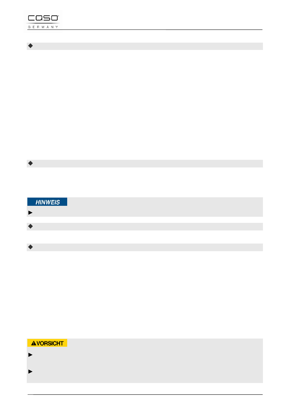 2 limpieza, 50 resolución de fallos, 1 instrucciones de seguridad | Consejo, Precaución | CASO Germany MLG 23 Touch User Manual | Page 158 / 189