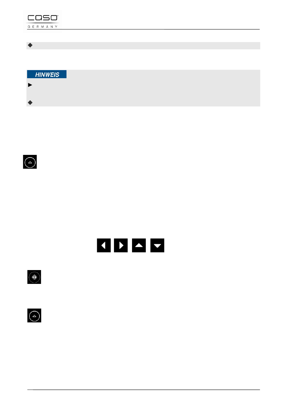 4 opening / closing door, 5 switch on/off sound, 6 reactivation | 15 menu-control | CASO Germany MLG 23 Touch User Manual | Page 61 / 189