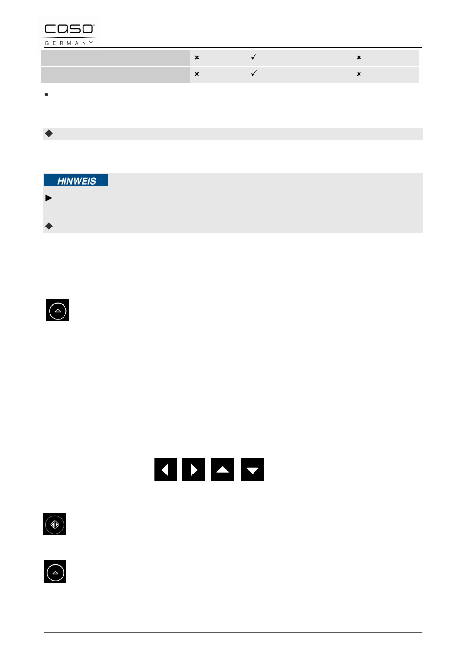 4 ouvrir et fermer la porte, 5 allumer/couper le son, 6 réactivation | 26 menu-graphique, Remarque | CASO Germany MLG 23 Touch User Manual | Page 90 / 189