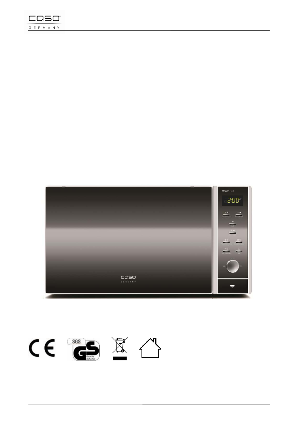 Originele gebruiksaanwijzing | CASO Germany MCG 30 chef User Manual | Page 162 / 189