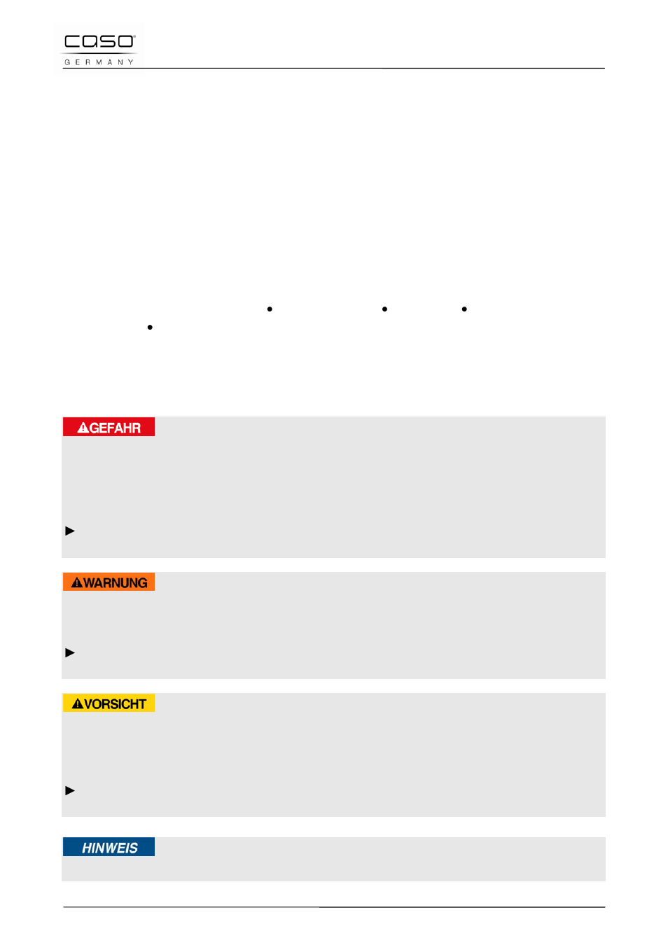 40 gebruiksaanwijzing, 1 algemeen, 2 informatie over deze gebruiksaanwijzing | 3 waarschuwingsinstructies, Gevaar, Waarschuwing, Voorzichtig | CASO Germany MCG 30 chef User Manual | Page 163 / 189