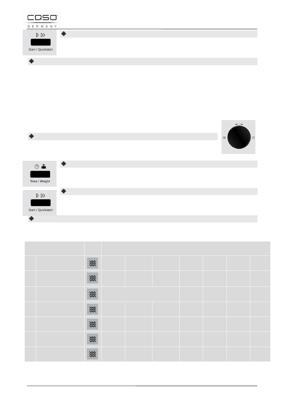 16 gebruik “kookprogramma | CASO Germany MCG 30 chef User Manual | Page 184 / 189