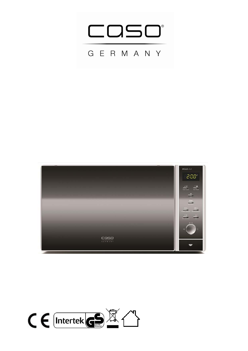 CASO Germany MCG 25 chef User Manual | 188 pages