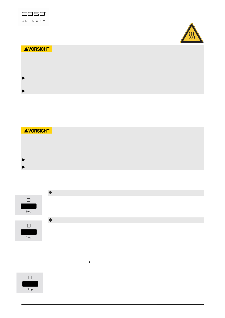 4 veiligheidsvoorzieningen, 1 waarschuwingsinstructies op apparaat, 2 deurvergrendeling | 3 kinderslot, 4 thermische beveiliging bij oververhitting | CASO Germany MCG 25 chef User Manual | Page 172 / 188