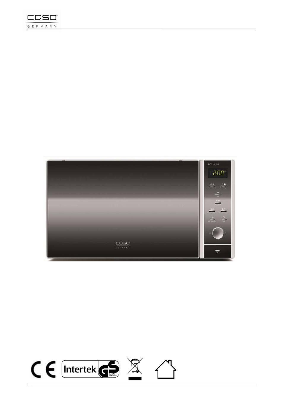 Original operating manual | CASO Germany MCG 25 chef User Manual | Page 43 / 188