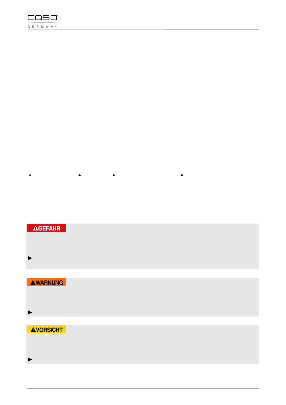 8 operating manual, 1 general, 2 information on this manual | 3 warning notices, Danger, Warning, Attention | CASO Germany MCG 25 chef User Manual | Page 44 / 188