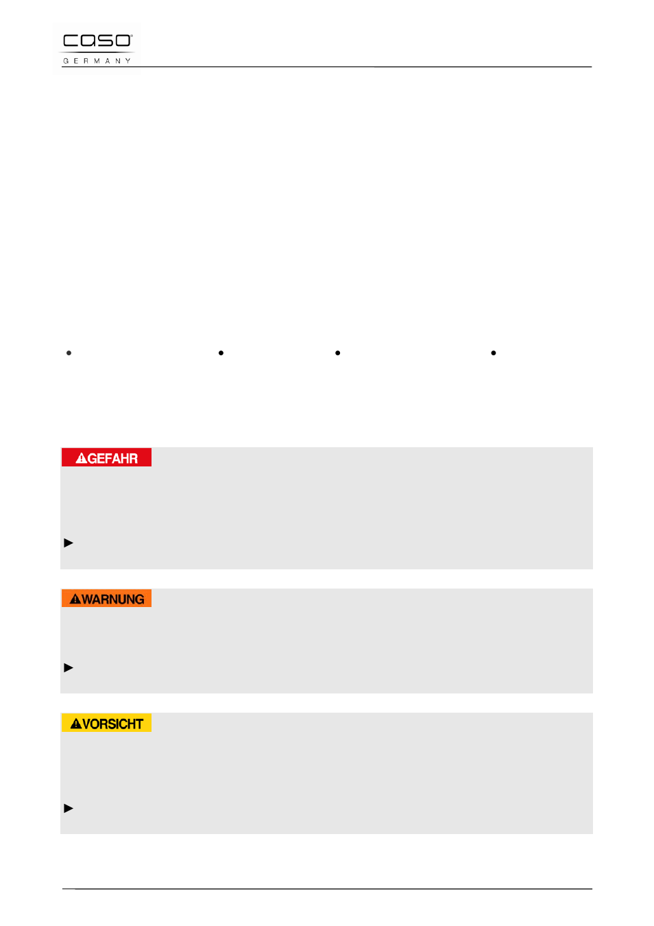 15 mode d´emploi, 1 généralités, 2 informations relatives à ce manuel | 3 avertissements de danger, Danger, Avertissement, Prudence | CASO Germany MCG 25 chef User Manual | Page 73 / 188