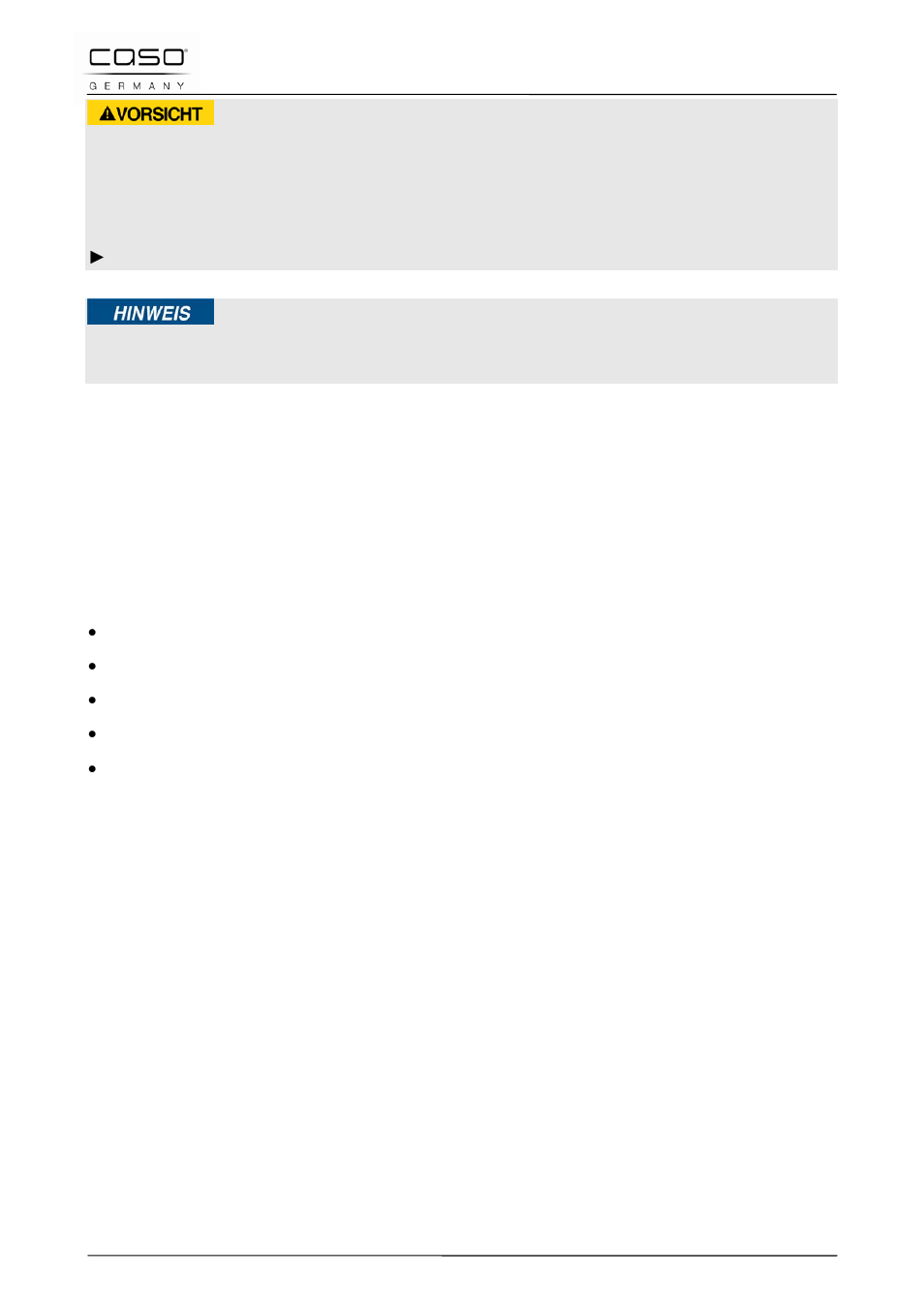 4 limitazione della responsabilità, 5 tutela dei diritti d’autore, 25 sicurezza | Attenzione, Indicazione | CASO Germany MCG 20 chef User Manual | Page 101 / 184