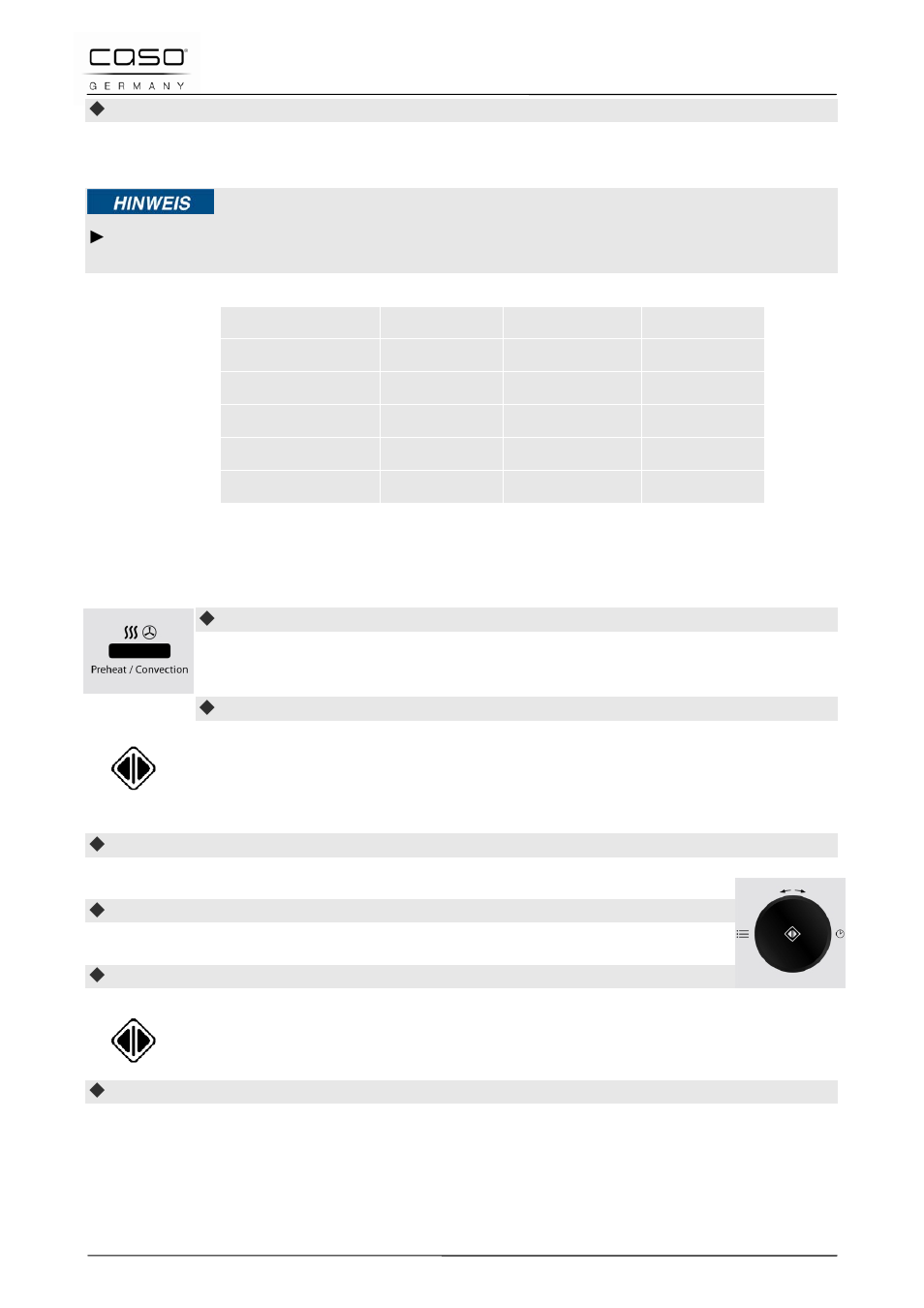 Indicazione | CASO Germany MCG 20 chef User Manual | Page 119 / 184
