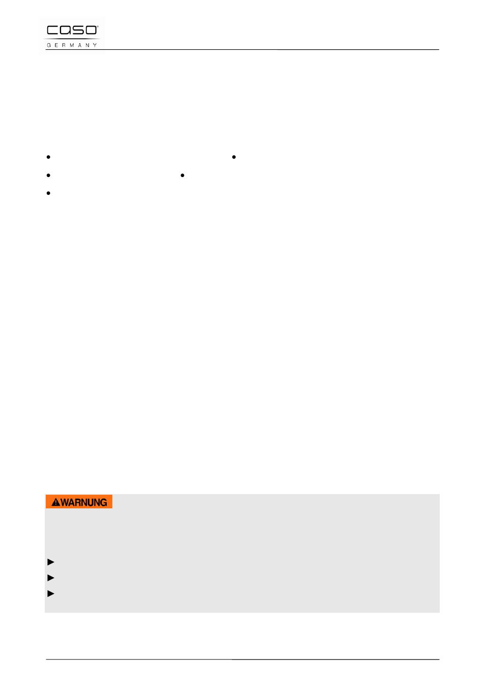 4 aansprakelijkheid, 5 auteurswet, 42 veiligheid | 1 gebruik volgens de voorschriften, Waarschuwing | CASO Germany MCG 20 chef User Manual | Page 159 / 184
