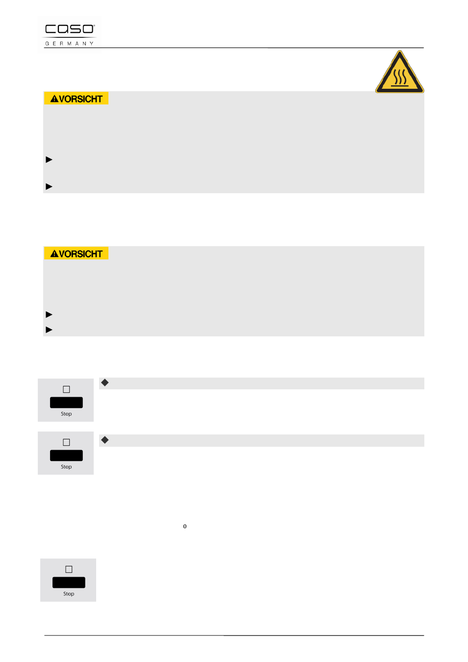 3 veiligheidsvoorzieningen, 1 waarschuwingsinstructies op apparaat, 2 deurvergrendeling | 3 kinderslot, 4 thermische beveiliging bij oververhitting | CASO Germany MCG 20 chef User Manual | Page 169 / 184