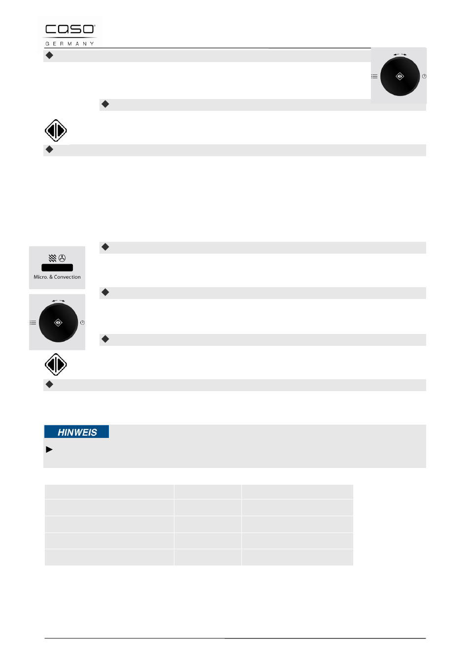 18 gebruik “magnetron en hete lucht koken, 19 gebruik “meerdere fases koken | CASO Germany MCG 20 chef User Manual | Page 177 / 184