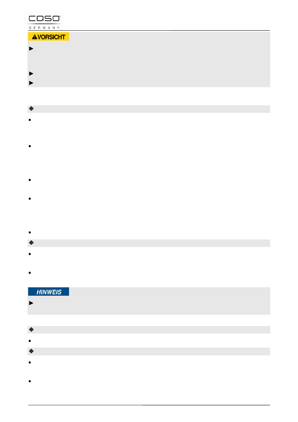 2 reiniging, Voorzichtig | CASO Germany MCG 20 chef User Manual | Page 182 / 184