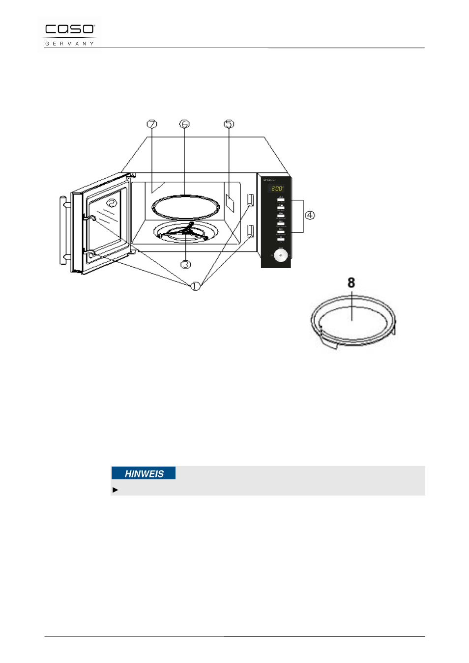 3 aufbau und funktion, 1 gesamtübersicht | CASO Germany MCG 20 chef User Manual | Page 24 / 184