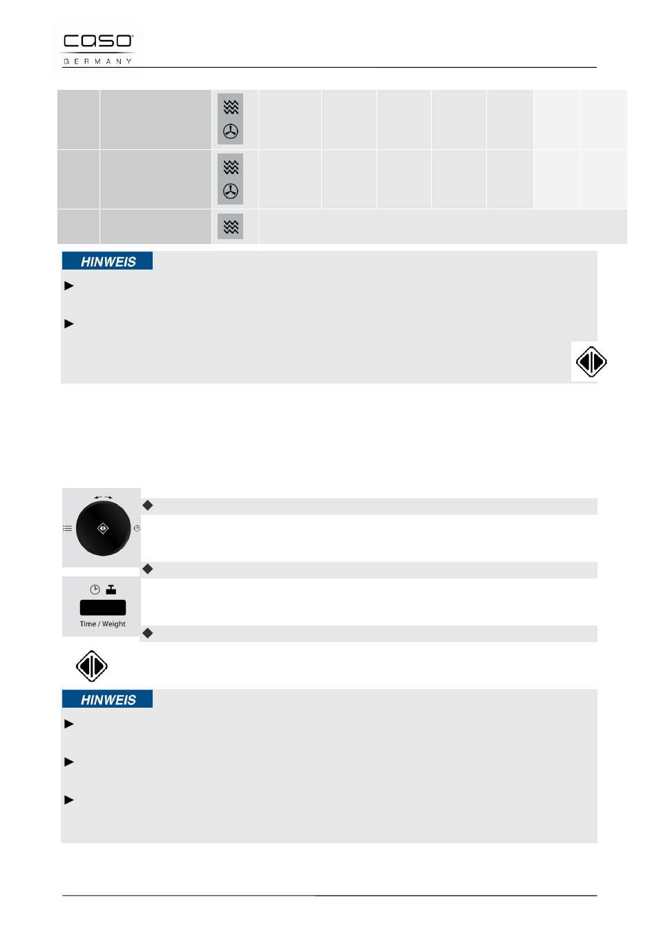 1 betriebsart "auftauautomatik | CASO Germany MCG 20 chef User Manual | Page 37 / 184