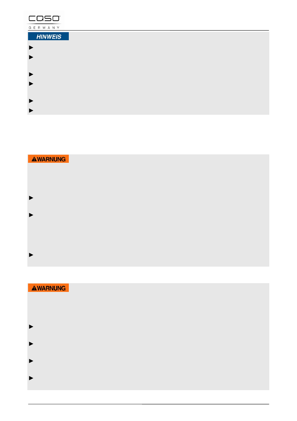 3 sources of danger, 1 danger due to microwaves, 2 danger of burns | Warning | CASO Germany MCG 20 chef User Manual | Page 47 / 184
