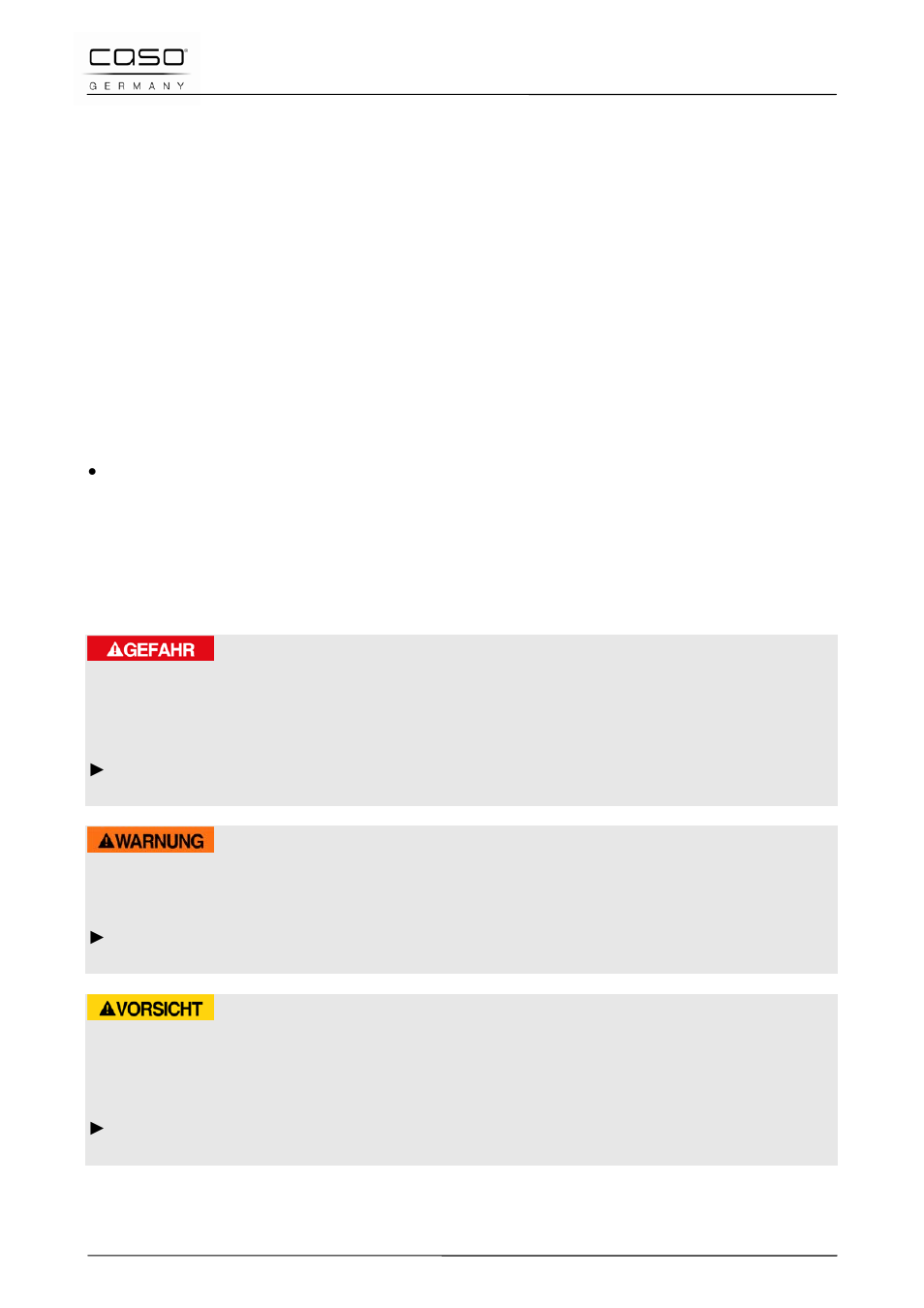 16 mode d´emploi, 1 généralités, 2 informations relatives à ce manuel | 3 avertissements de danger, Danger, Avertissement, Prudence | CASO Germany MCG 20 chef User Manual | Page 72 / 184