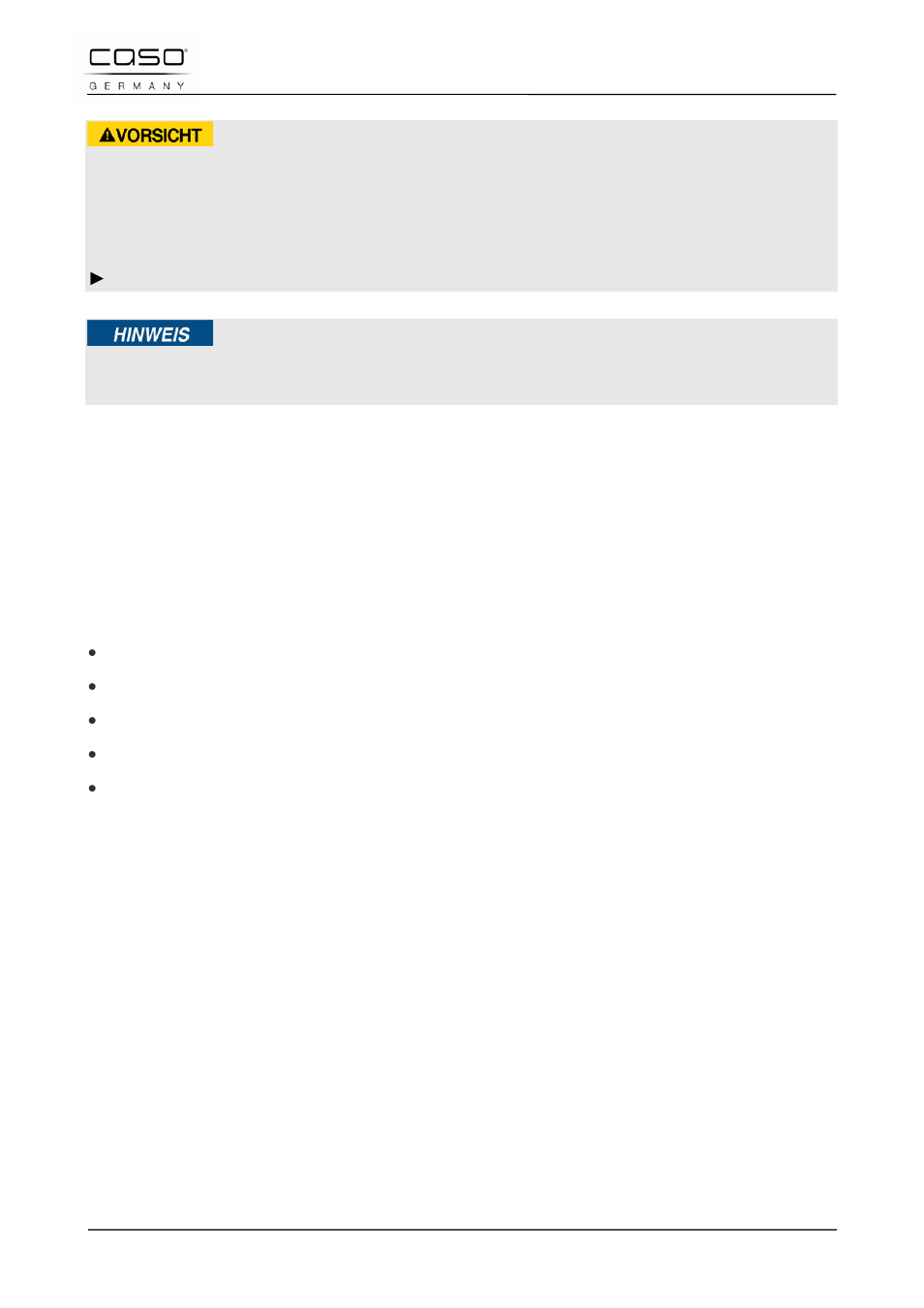 4 limitazione della responsabilità, 5 tutela dei diritti d’autore, Attenzione | Indicazione | CASO Germany TMCG 25 chef touch User Manual | Page 109 / 198