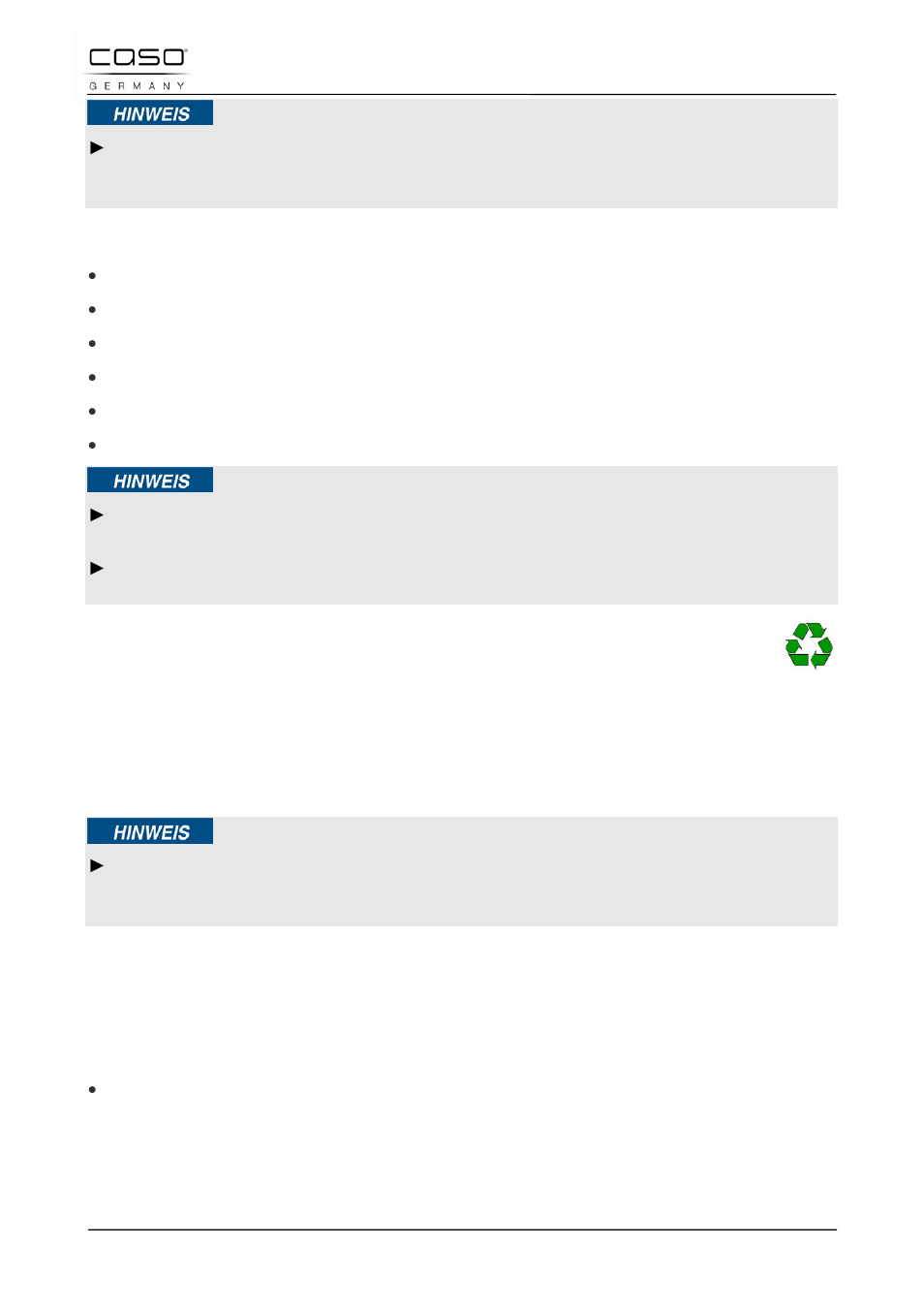 3 desembalaje, 4 eliminación del embalaje, 5 colocación | 1 requisitos que debe reunir el lugar de montaje, Nota | CASO Germany TMCG 25 chef touch User Manual | Page 146 / 198