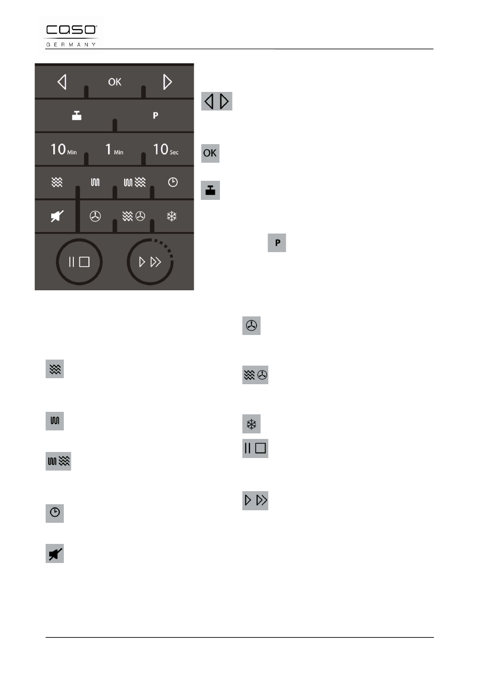 2 mandos e indicadores | CASO Germany TMCG 25 chef touch User Manual | Page 150 / 198