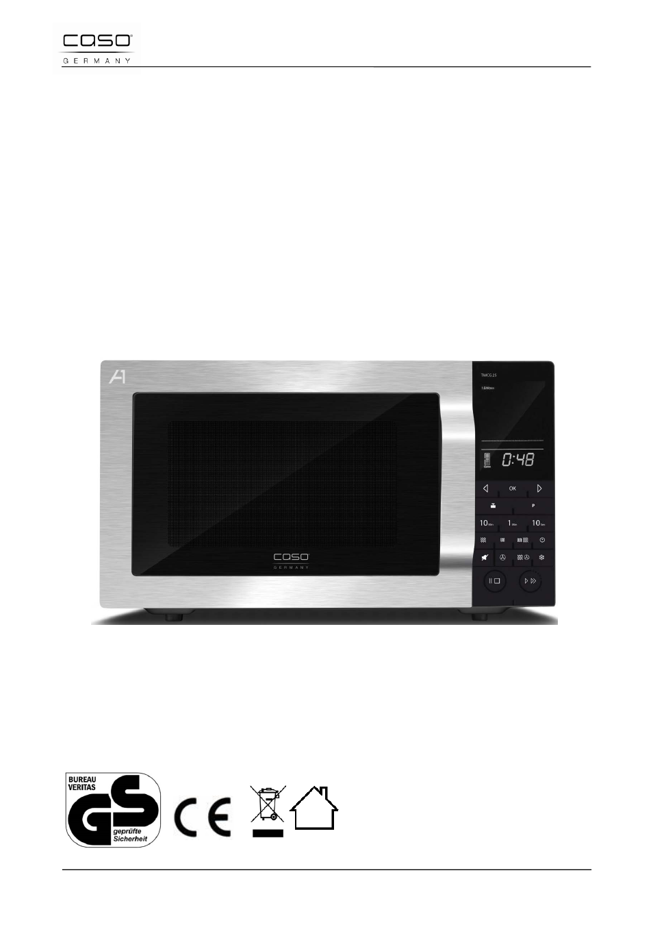 Originele gebruiksaanwijzing | CASO Germany TMCG 25 chef touch User Manual | Page 169 / 198