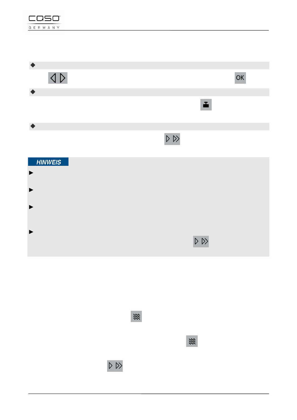 18 gebruik “automatisch ontdooien, 19 modus "koken in meerdere stappen | CASO Germany TMCG 25 chef touch User Manual | Page 193 / 198