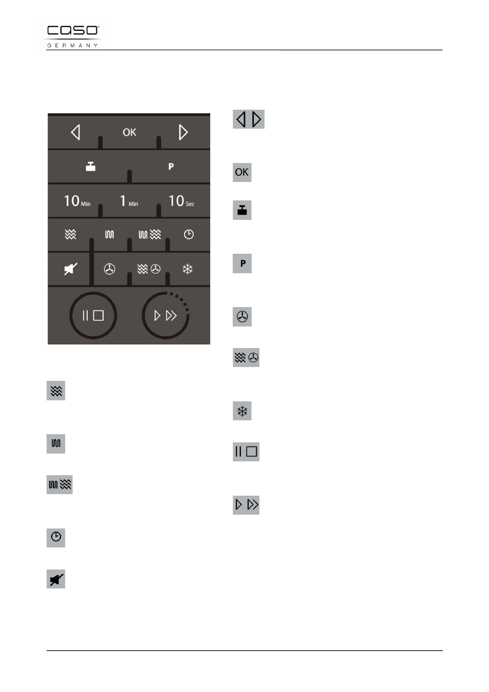 2 bedienelemente und anzeige | CASO Germany TMCG 25 chef touch User Manual | Page 26 / 198