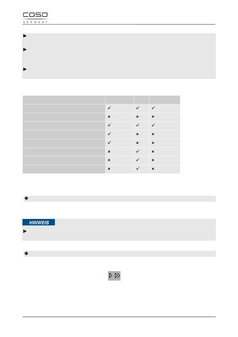4 tür öffnen/schließen | CASO Germany TMCG 25 chef touch User Manual | Page 30 / 198