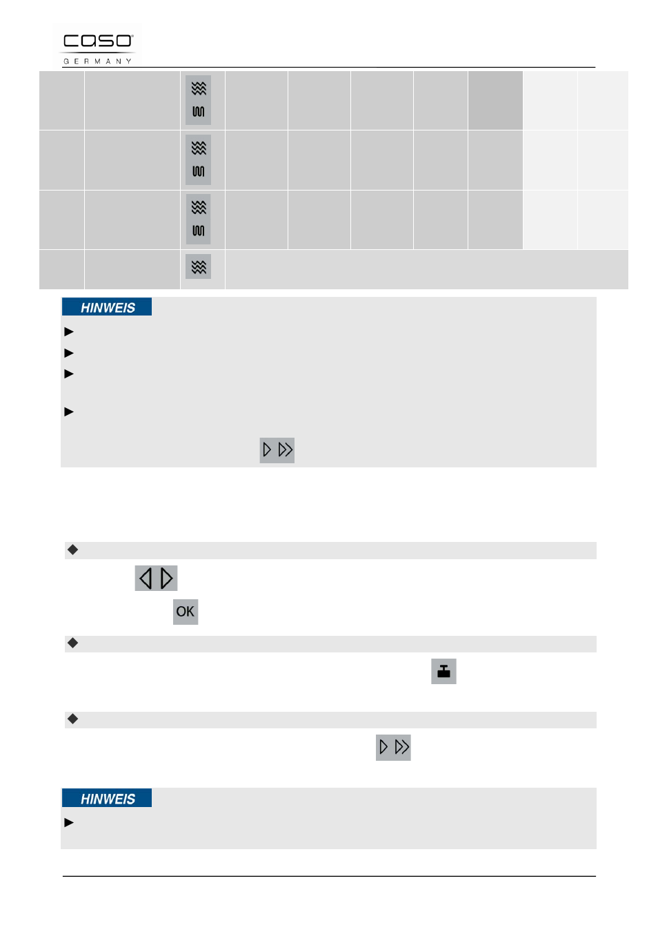 1 betriebsart "auftauautomatik | CASO Germany TMCG 25 chef touch User Manual | Page 38 / 198