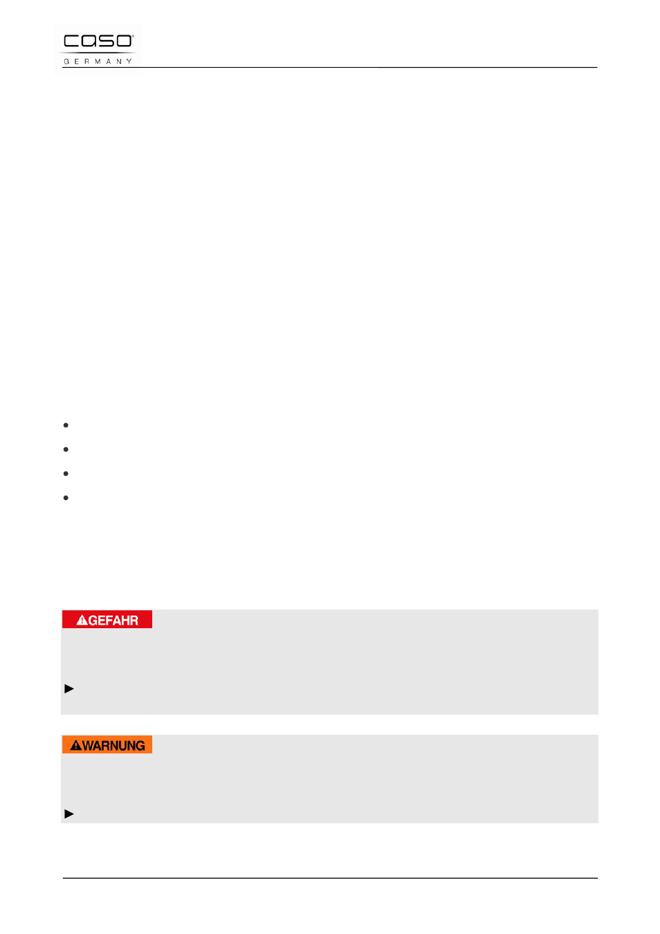 7 operating manual, 1 general, 2 information on this manual | 3 warning notices, Danger, Warning | CASO Germany TMCG 25 chef touch User Manual | Page 46 / 198