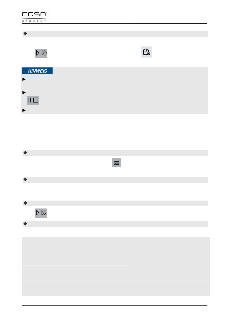 12 “microwave” mode | CASO Germany TMCG 25 chef touch User Manual | Page 63 / 198