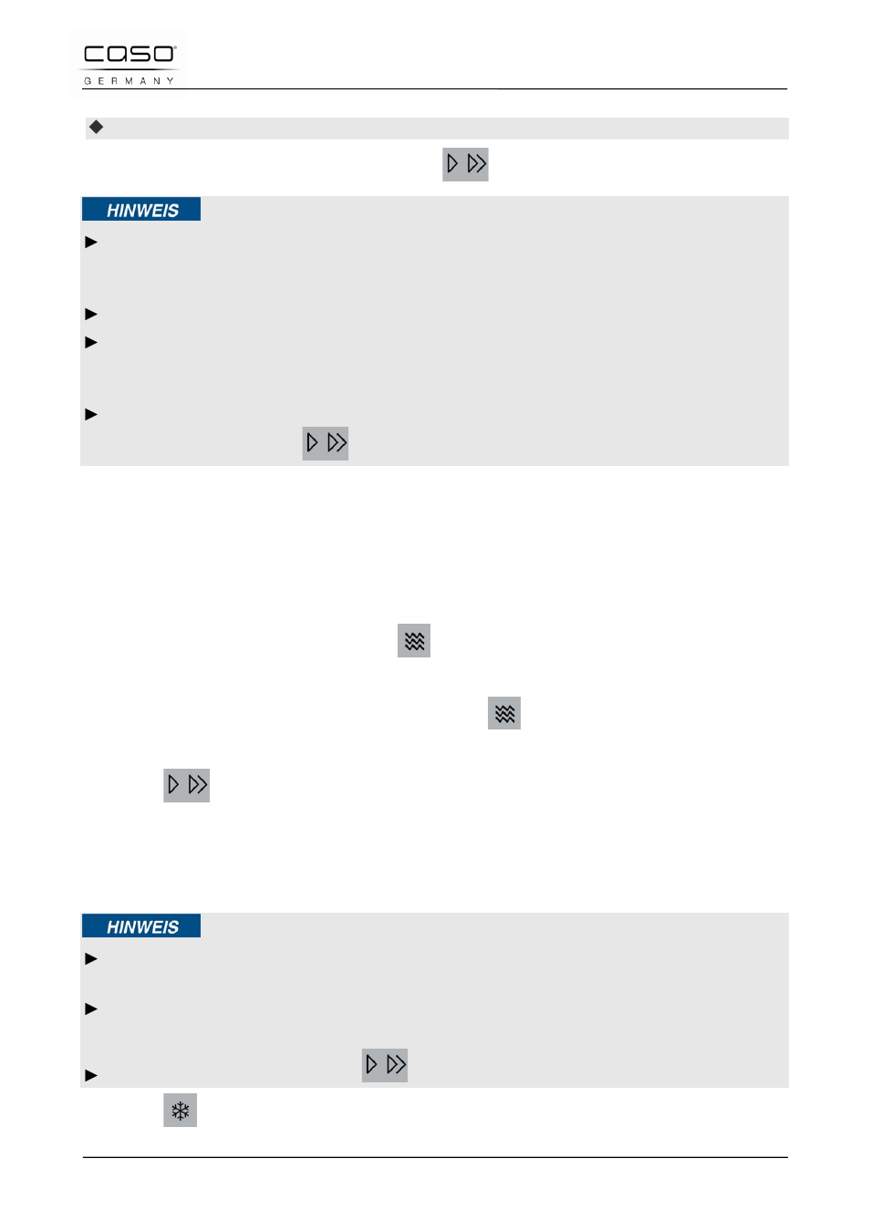 18 multi-level cooking mode, 1 speed-defrost by time | CASO Germany TMCG 25 chef touch User Manual | Page 69 / 198