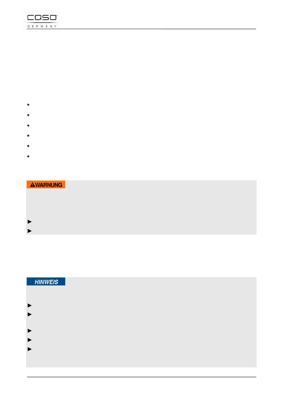 15 sécurité, 1 utilisation conforme, 2 consignes générales de sécurité | Avertissement, Remarque | CASO Germany TMCG 25 chef touch User Manual | Page 78 / 198