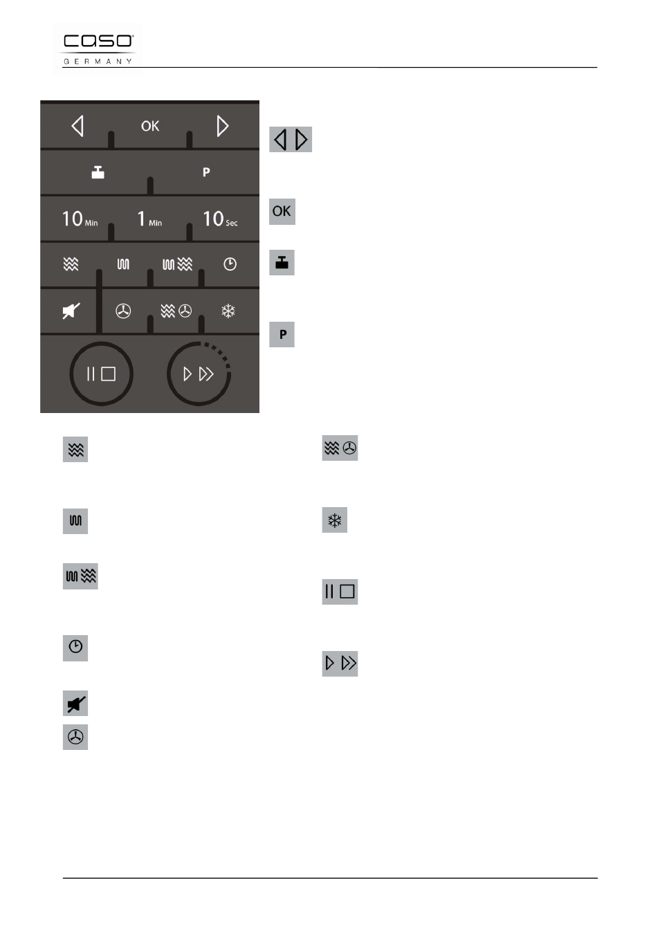 2 eléments de commande et d'affichage | CASO Germany TMCG 25 chef touch User Manual | Page 88 / 198