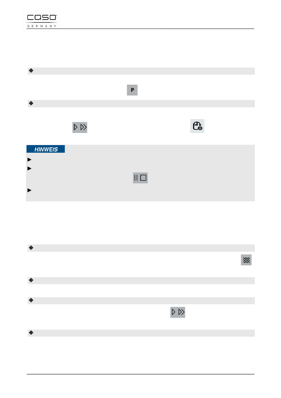 11 timer / minuterie, 12 mode «micro-onde, Remarque | CASO Germany TMCG 25 chef touch User Manual | Page 94 / 198