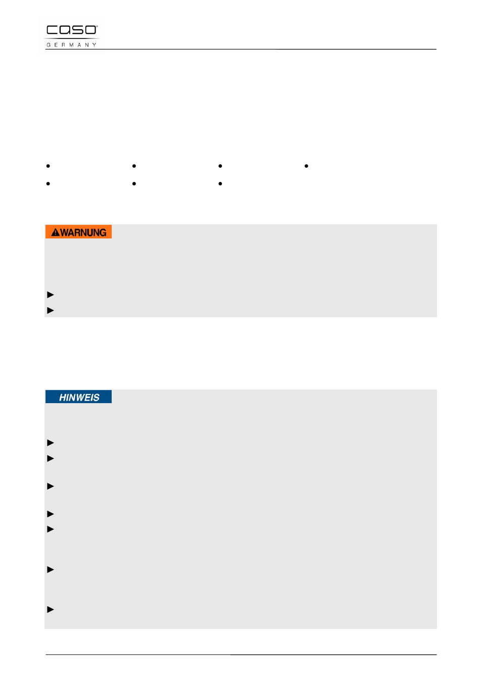 2 sicherheit, 1 bestimmungsgemäße verwendung, 2 allgemeine sicherheitshinweise | CASO Germany MG 25 menu User Manual | Page 15 / 165