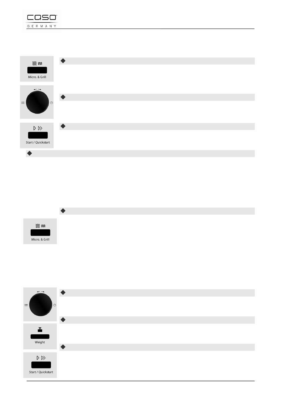 1 “combinatie 1, 2 “combinatie 2, 14 gebruik “kookprogramma | CASO Germany MG 25 menu User Manual | Page 160 / 165