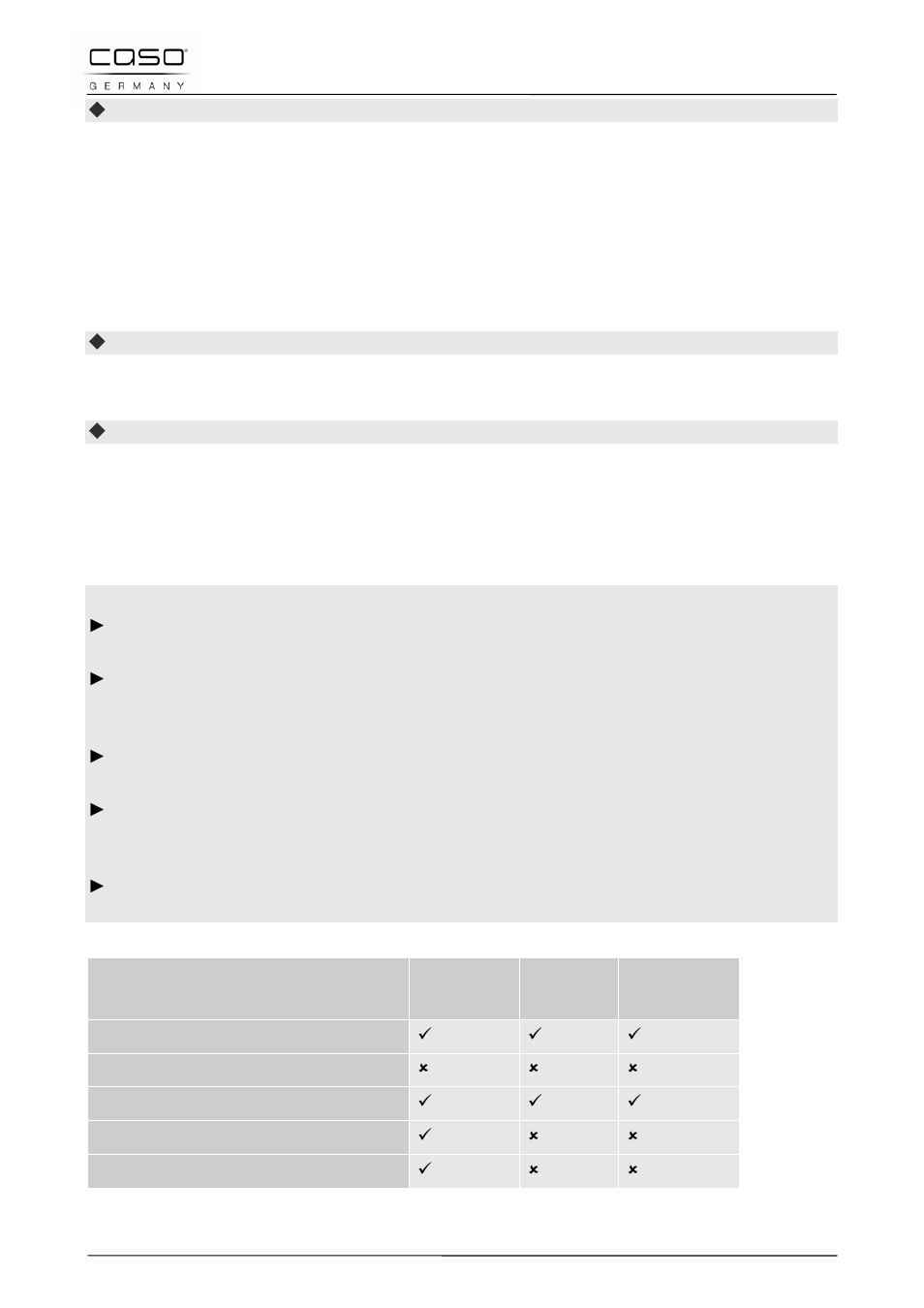 3 hinweise zum mikrowellenkochgeschirr | CASO Germany MG 25 menu User Manual | Page 27 / 165