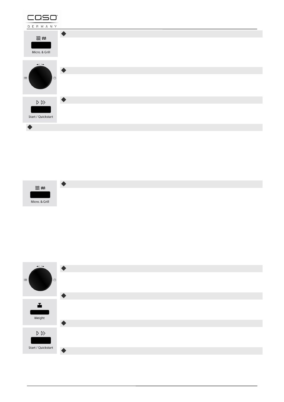 2 “combination 2, 14 “menu cooking” mode | CASO Germany MG 25 menu User Manual | Page 57 / 165