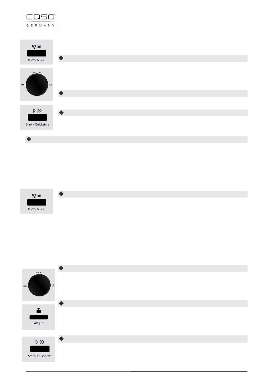 1 «combinaison 1, 2 «combinaison 2, 14 mode «menu cuisson | CASO Germany MG 25 menu User Manual | Page 82 / 165