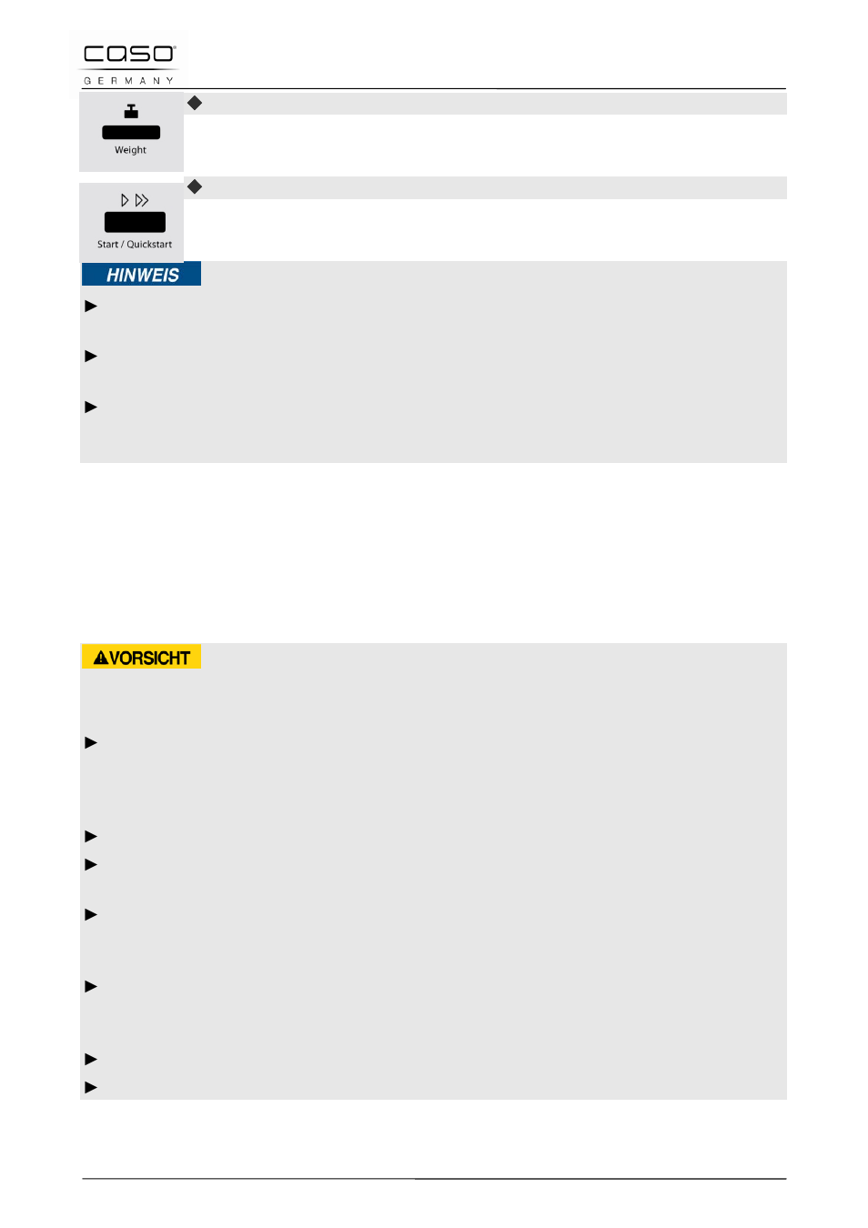 21 nettoyage et entretien, 1 consignes de sécurité, Remarque | Prudence | CASO Germany MG 25 menu User Manual | Page 84 / 165