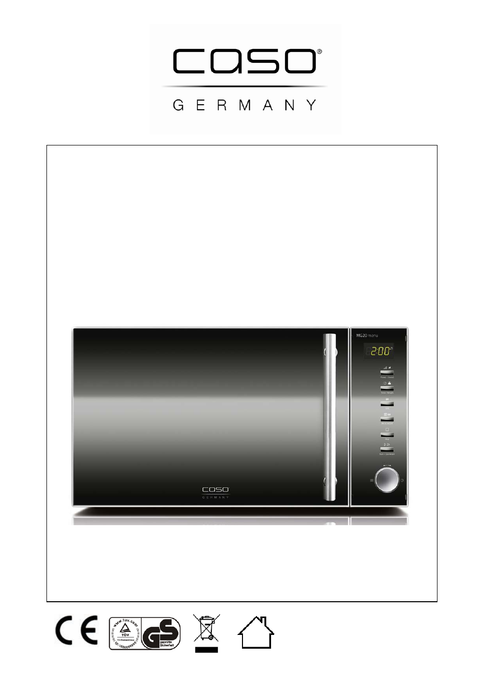 CASO Germany MG 20 menu User Manual | 161 pages