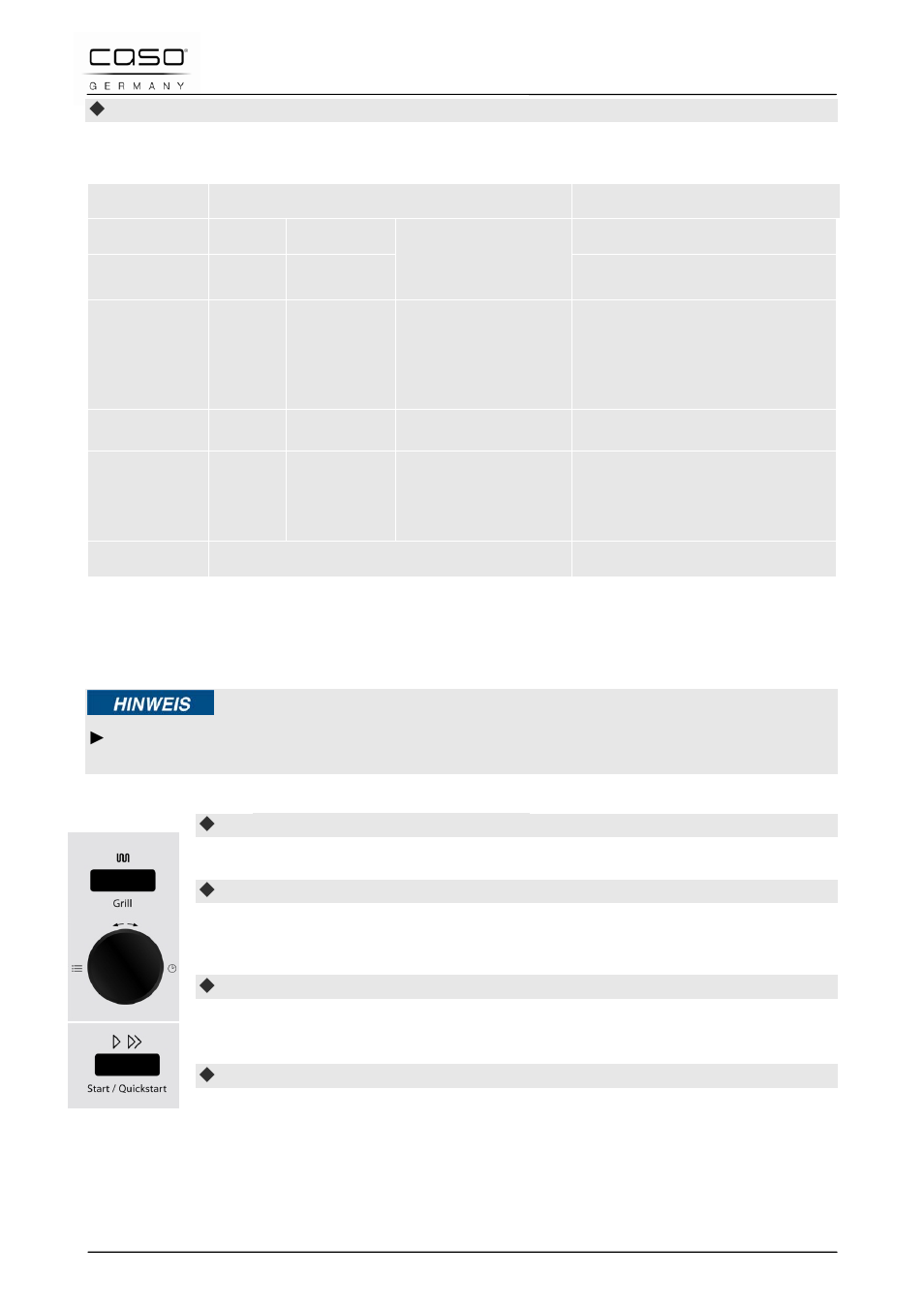 11 gebruik “grill | CASO Germany MG 20 menu User Manual | Page 155 / 161