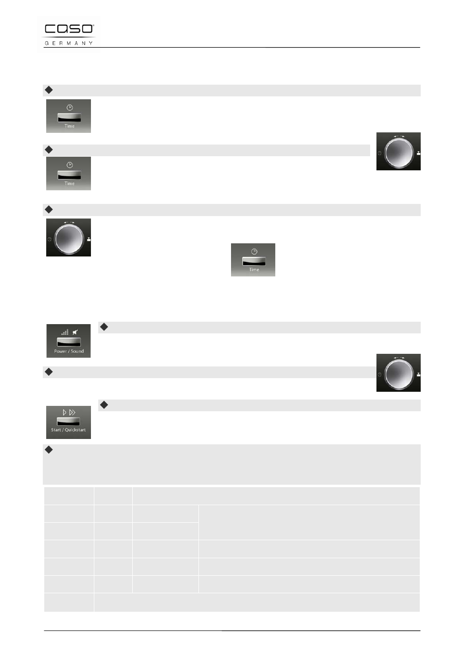 9 setting the clock, 10 “microwave” mode | CASO Germany M 20 electronic User Manual | Page 49 / 142