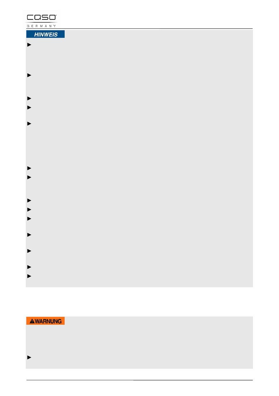 3 fonti di pericolo, 1 pericolo dovuto a microonde, Indicazione | Avviso | CASO Germany M 20 electronic User Manual | Page 81 / 142