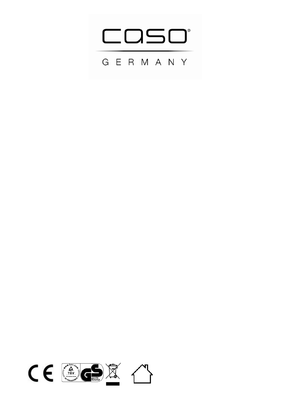 CASO Germany EO27 User Manual | 151 pages